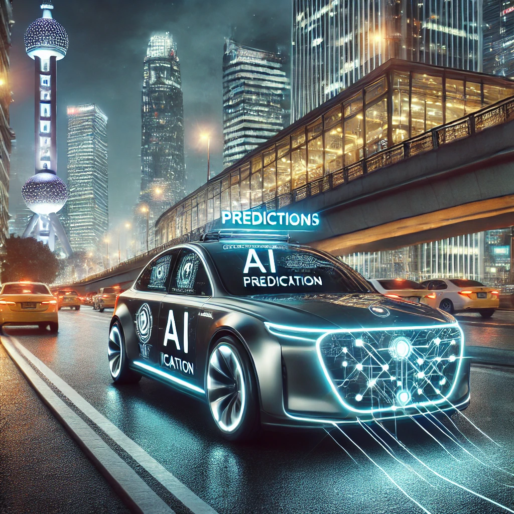 AI Prediction in futuristic city